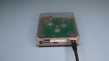 Clip showing the where to press the button on the device