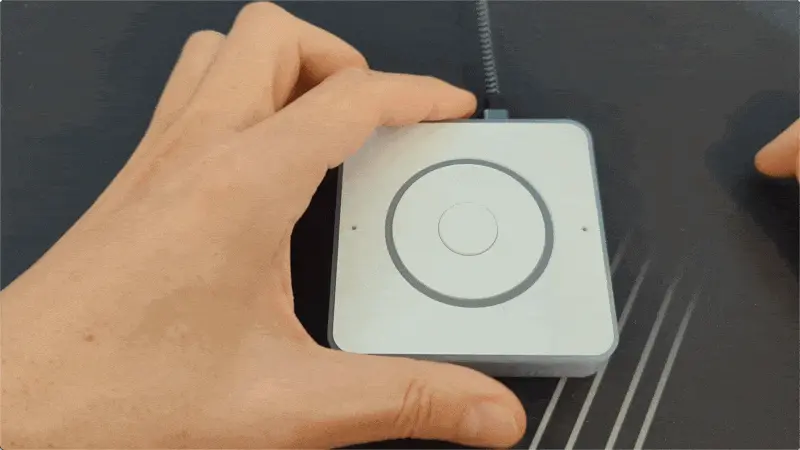 Clip showing how to move the hardware mute switch